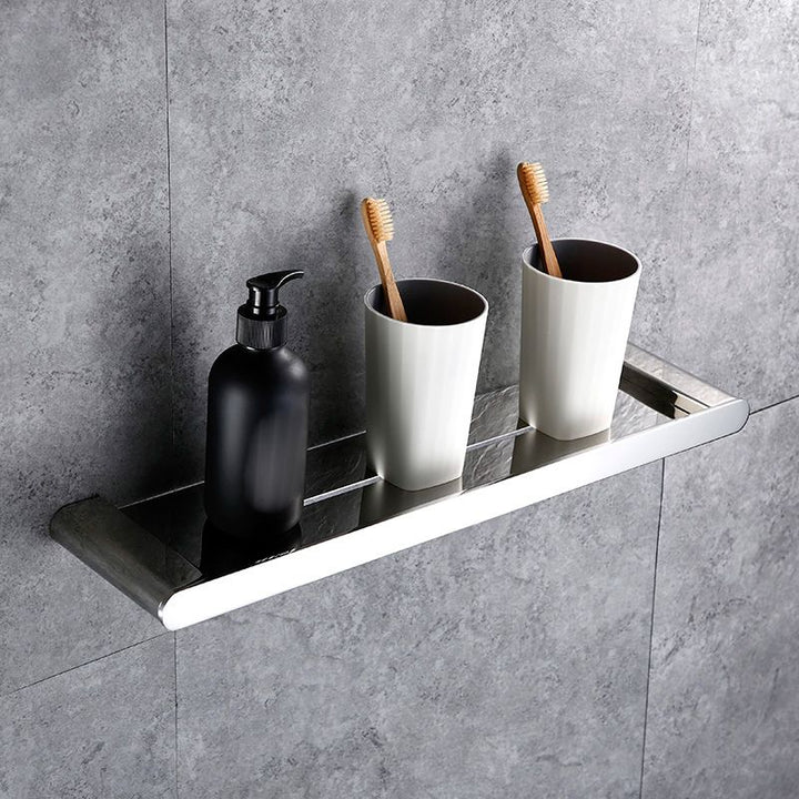 Lisslune | Contemporary Bathroom Accessories Hardware Set in Silver with Soap Dish