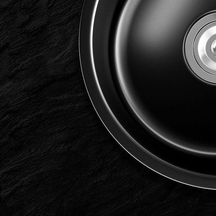 Lisslune | Contemporary Style Round Kitchen Sink Stainless Steel Kitchen Sink