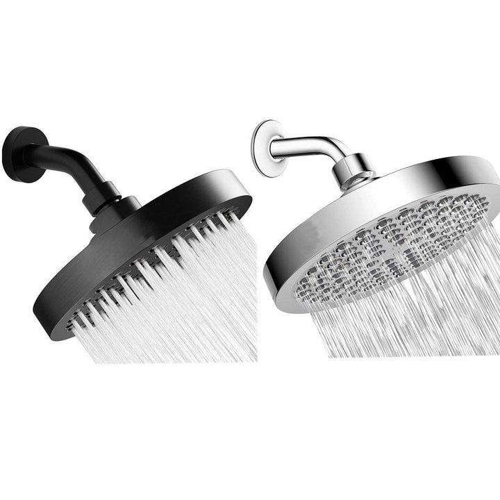 Lisslune | Contemporary Fixed Shower Head Round Metal Spray Head in Silver