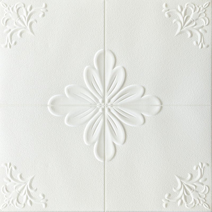 Lisslune | Interior Wall Cladding 3D Floral Print Peel and Stick Waterproof Wall Panels