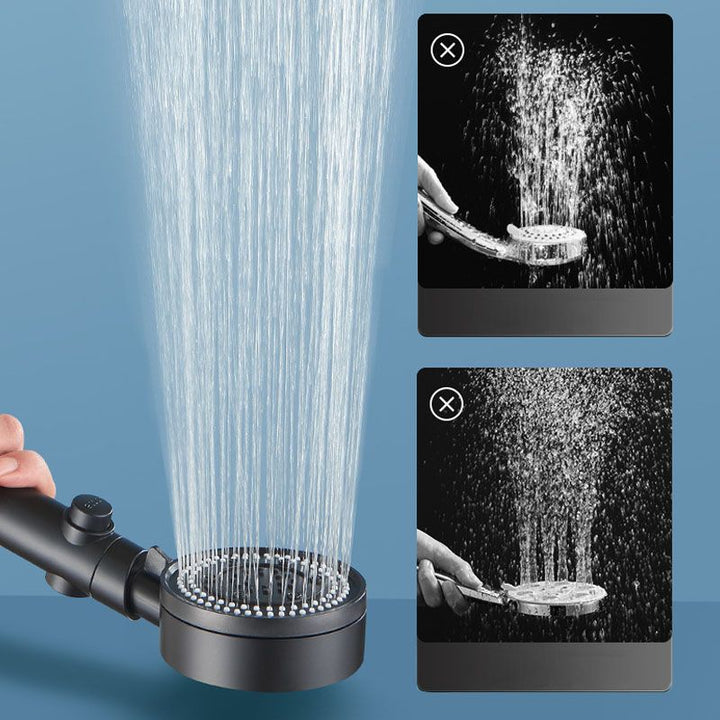 Lisslune | Contemporary Hand Shower Plastic Round Hand Shower with Self-Cleaning