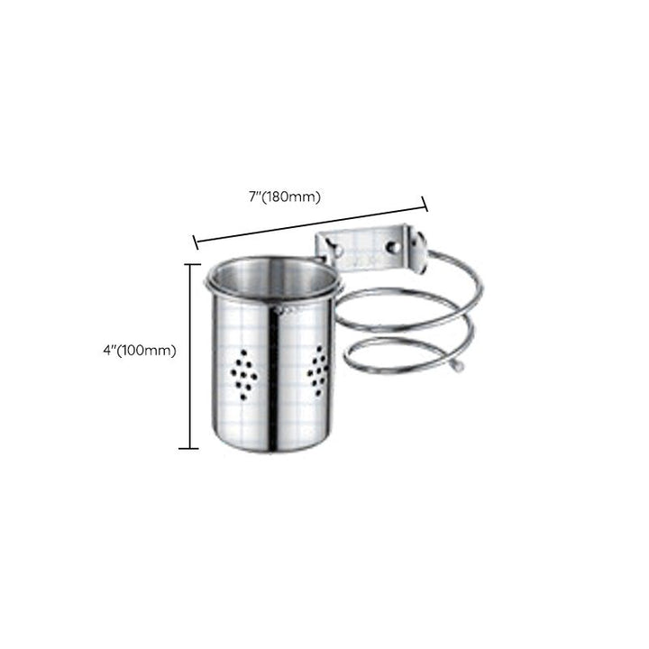 Lisslune | Modern Stainless Steel Bathroom Set Paper Holder Bathroom Shelf Bathroom Accessories