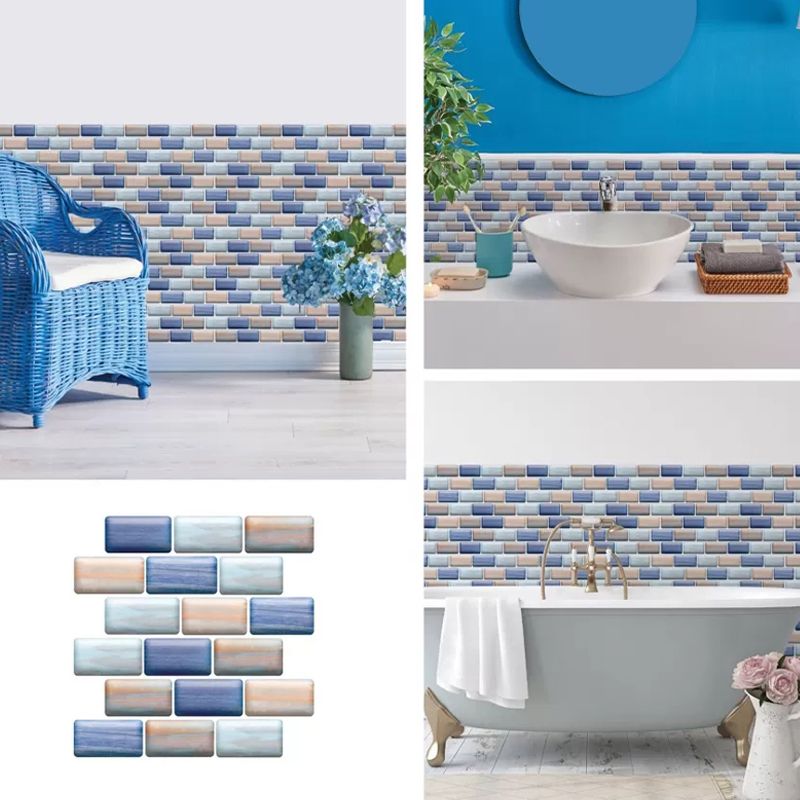 Lisslune | Modern Matte Peel and Stick Tile Rectangular PVC Subway Tile for Bathroom