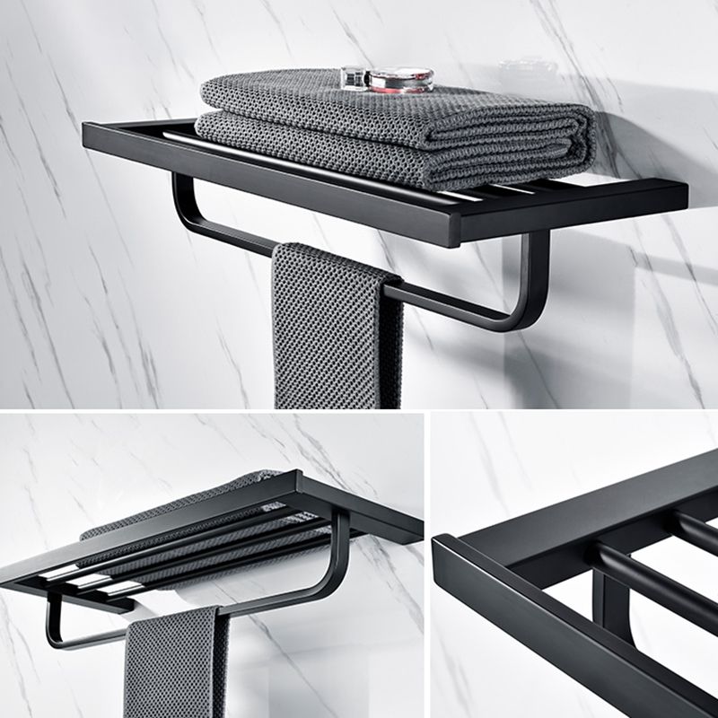 Lisslune | 5-piece Modernism Bath Accessory Set in Matte Black Stainless Steel
