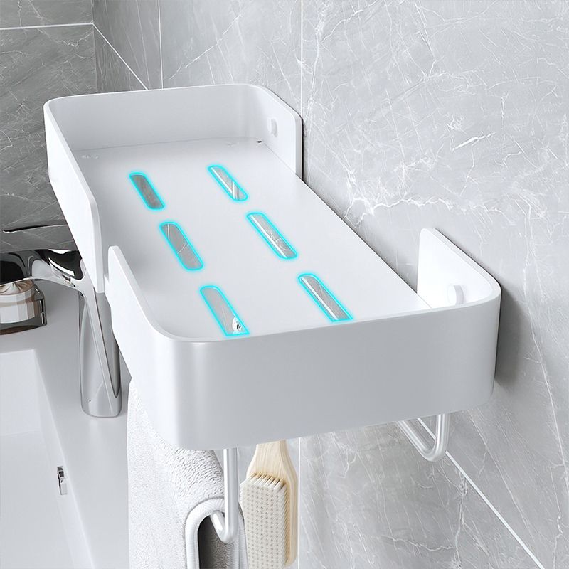 Lisslune | White Bathroom Set Modern 1/2/3 - Pieces Stainless Steel Bathroom Shelf