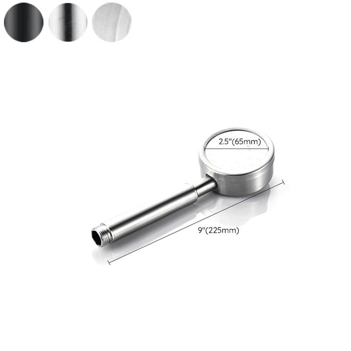 Lisslune | Modern Shower Head Stainless Steel Round Metal Handheld Shower Head