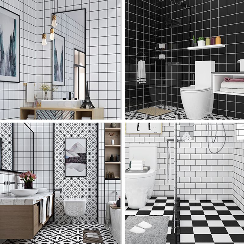 Lisslune | Contemporary Wallpaper Single Panel Bathroom Wallpaper with Rectangular Shape