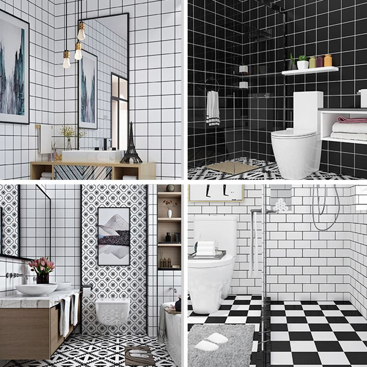 Lisslune | Contemporary Wallpaper Single Panel Bathroom Wallpaper with Rectangular Shape