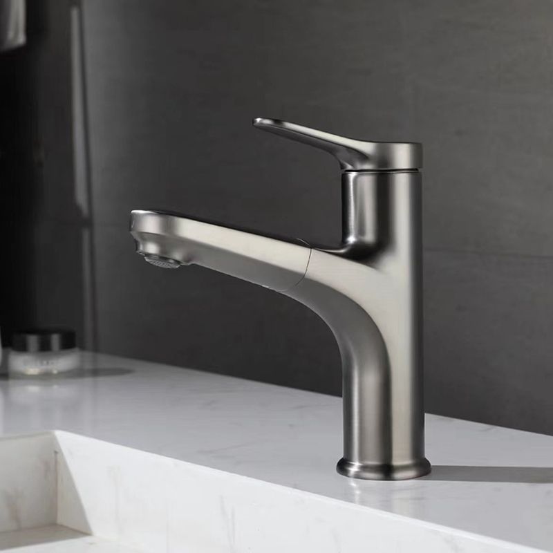 Lisslune | Modern Style Extendable Ship Faucet Copper Single Handle Basin Faucet for the Bathroom