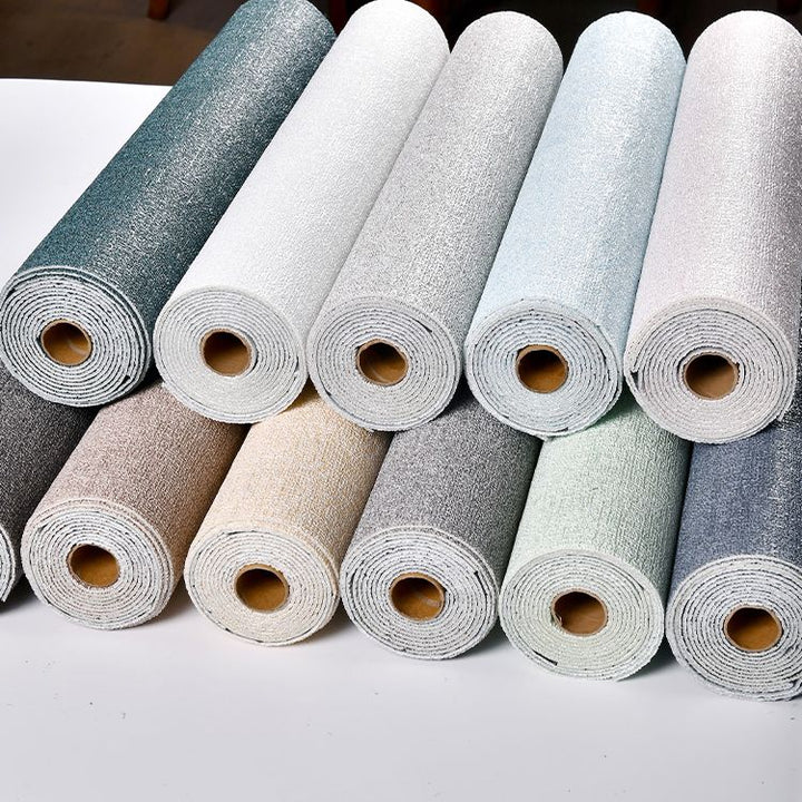 Lisslune | Modern Tin Back Wall Cladding Texture Linen Roll Wall Ceiling Panel