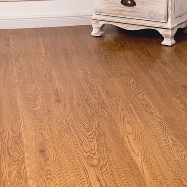 Lisslune | Smooth PVC Flooring Peel and Stick Wood Look Rectangular Vinyl Floor