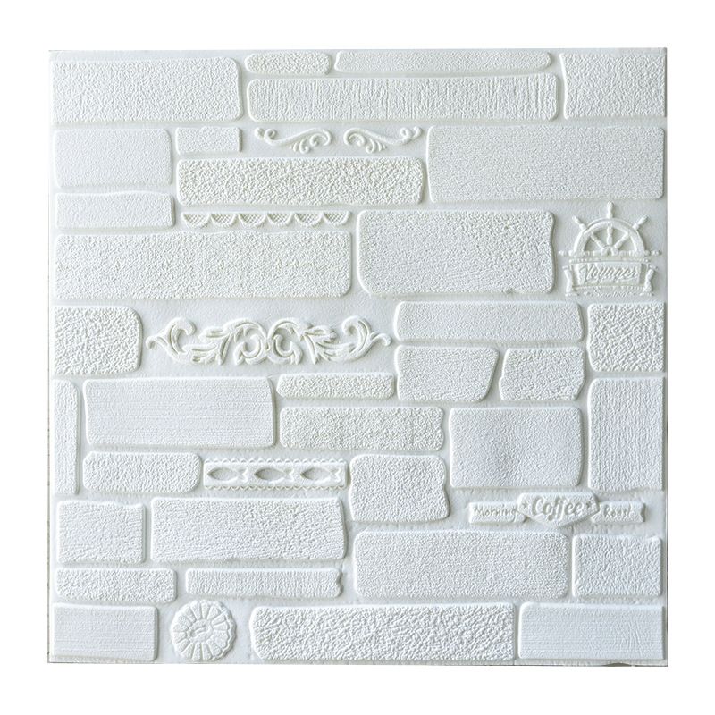 Lisslune | Modern Wall Covering Peel and Stick Brick 3D Print Waterproof Wall Panel