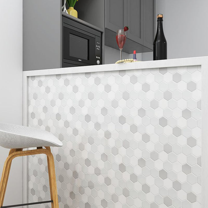 Lisslune | Mosaic tiles Removing & Sticking Tiles PVC Kitchen and Bathroom Backplate Removing and Sticking Tiles