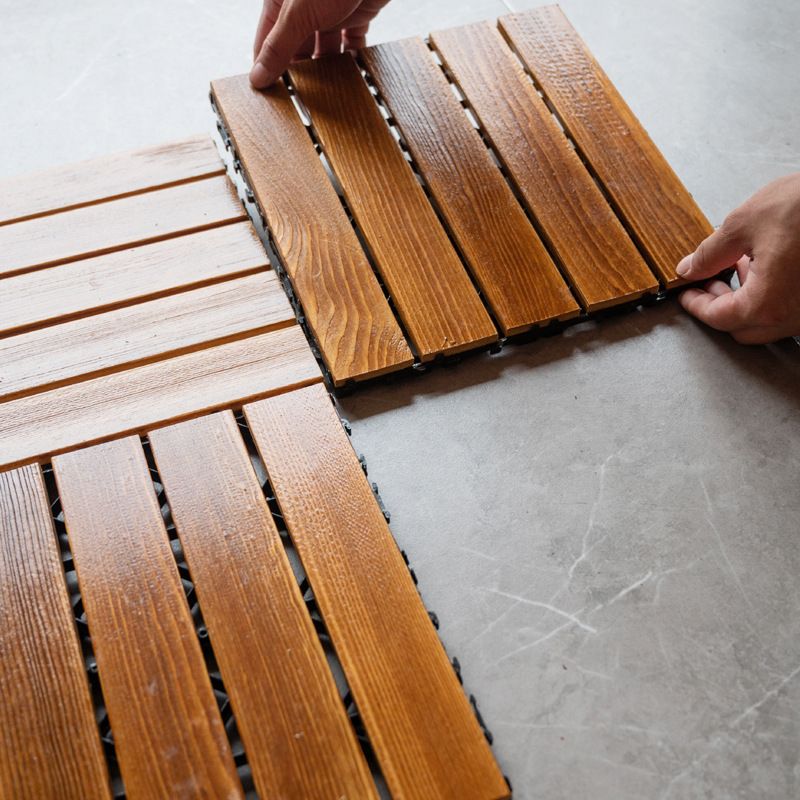 Lisslune | Tradition Wood Tile Waterproof Click Lock Wood Floor for Living Room