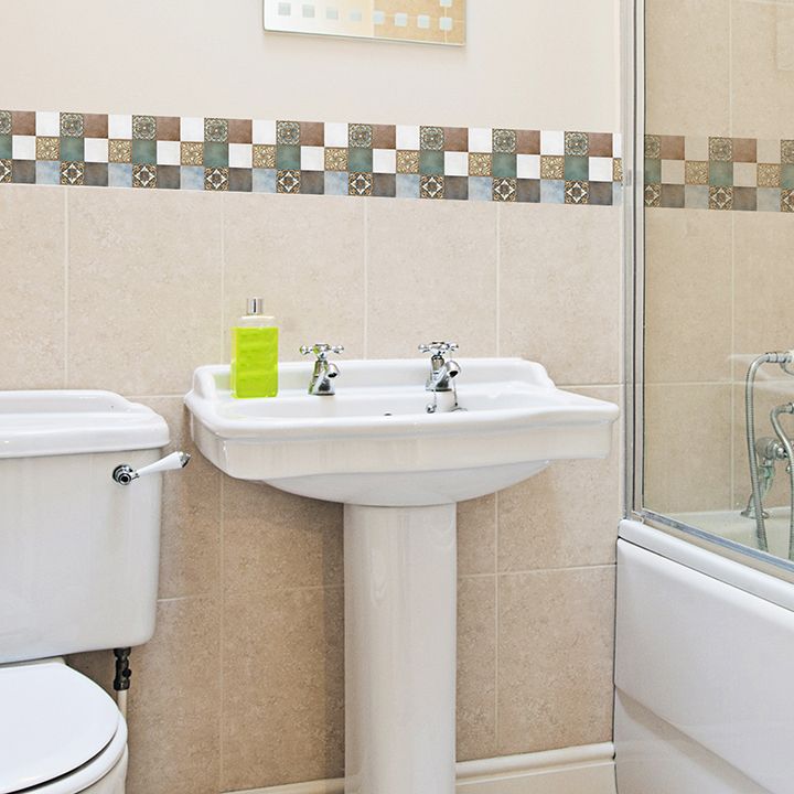Lisslune | Modern backsplash tile Smooth Self-adhesive wall tile for the bathroom