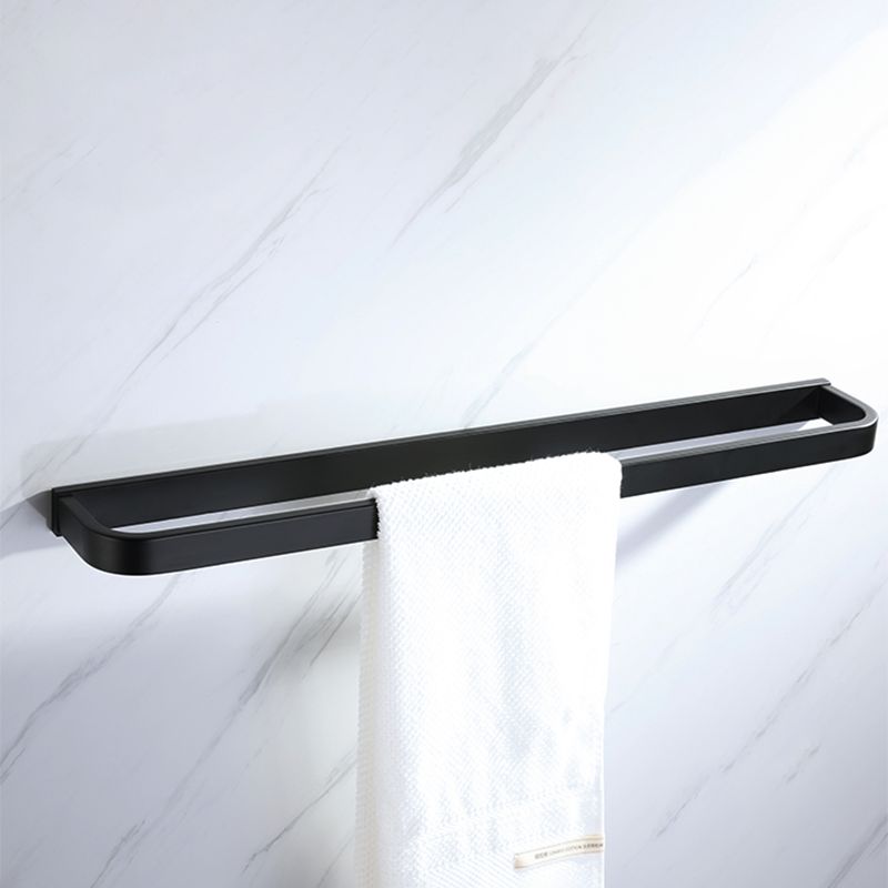 Lisslune | Modern Bathroom Hardware Set Bath Shelf Towel Bar Black Bath Hardware Set
