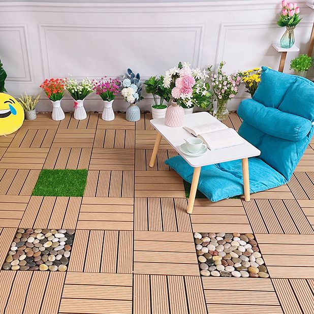 Lisslune | Deck Plank Wood Outdoor Waterproof Non-slip Floor Board