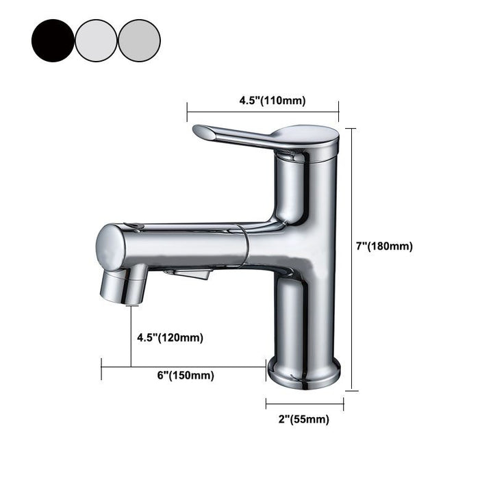 Lisslune | Contemporary Style Faucets Widespread Lever Handles Faucets for Bathroom