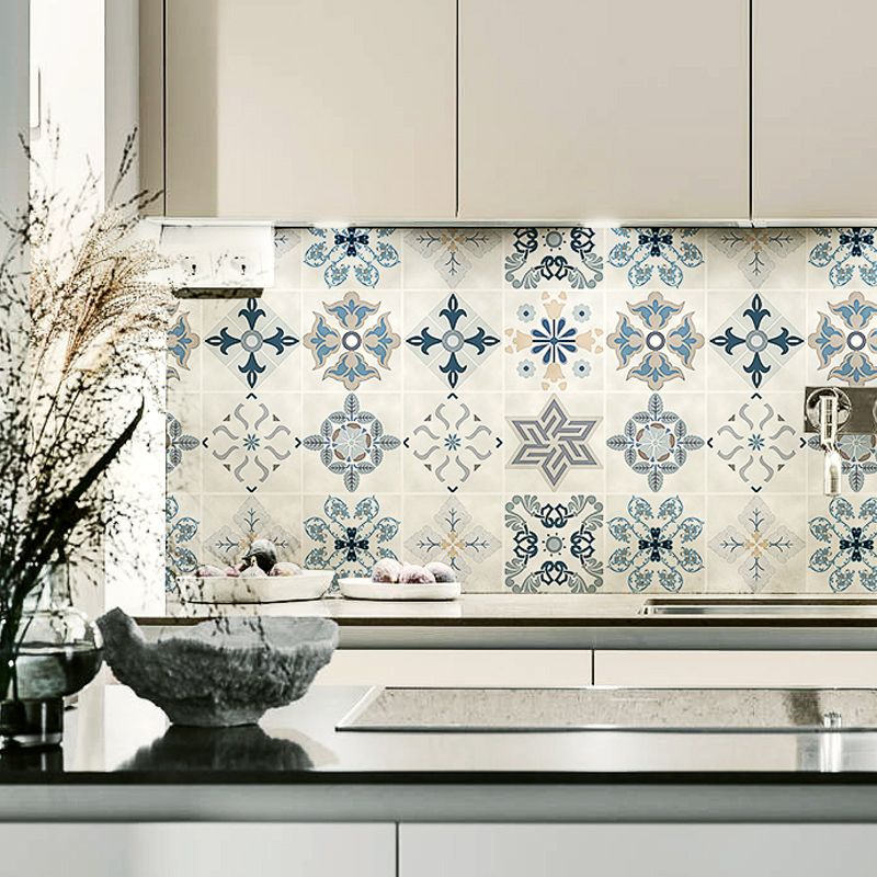 Lisslune | Kitchen wall tile Peel and stick Floral pattern wallpaper