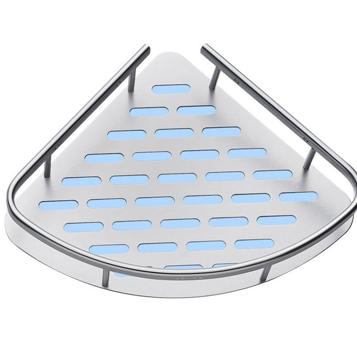 Lisslune | 3-piece modern bathroom accessory set aluminum bath shelf in silver