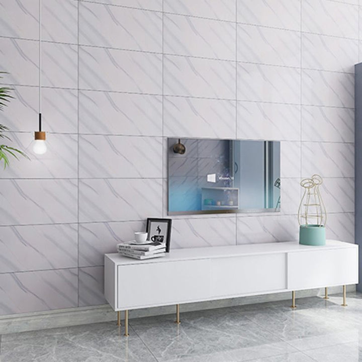 Lisslune | Modern rectangular Peel and Stick back wall tile PVC wallpaper