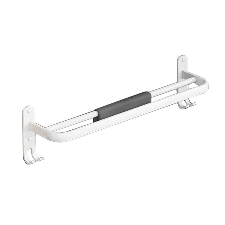 Lisslune | White contemporary bathroom accessories set stainless steel aluminum bathroom set