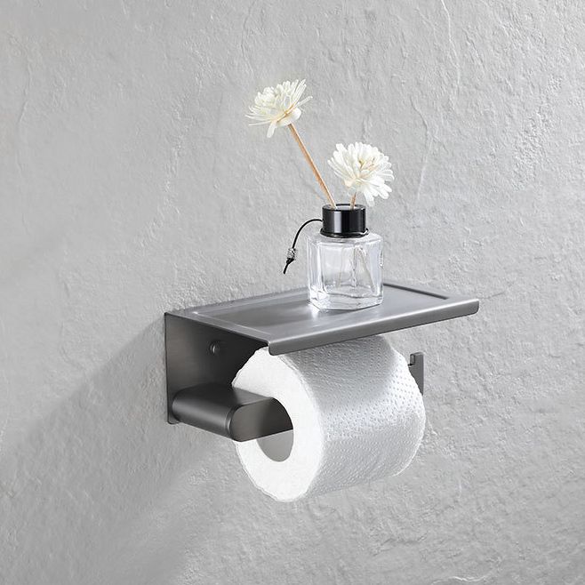 Lisslune | 5-piece modern bathroom accessory set made of stainless steel with towel rail/robe hooks/toilet paper holder