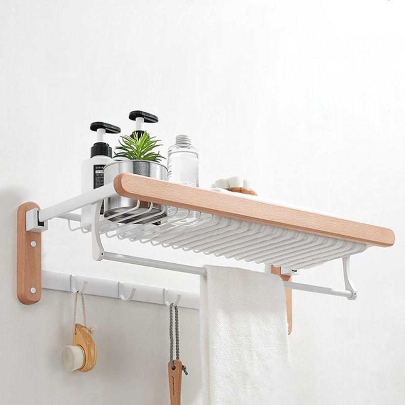 Lisslune | White Bathroom Set Solid Wood & Aluminium Bathroom Accessories individually or as a set