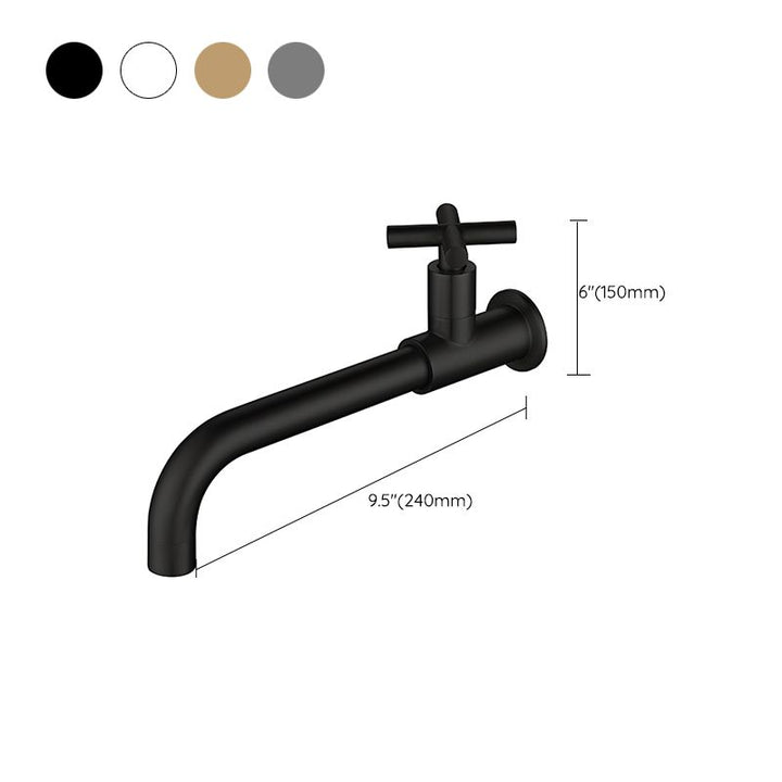 Lisslune | Widely used wall-mounted bathroom sink faucet cross handle low arch faucet