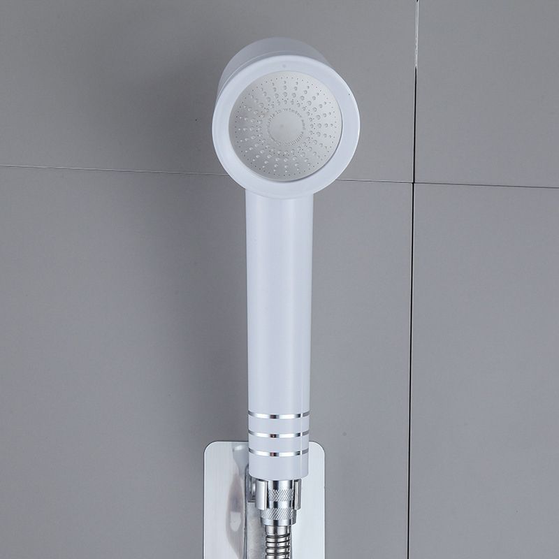 Lisslune | Contemporary Shower Head Combination White Adjustable Handheld Shower