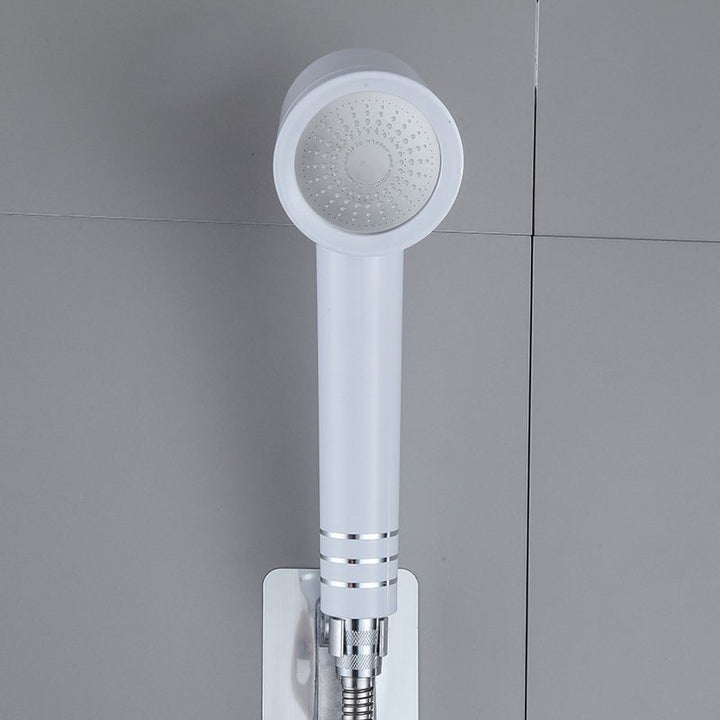 Lisslune | Contemporary Shower Head Combination White Adjustable Handheld Shower