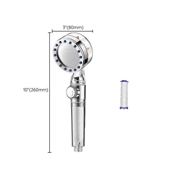 Lisslune | Contemporary Handheld Supercharged Showerhead Round Turbo Spray Head