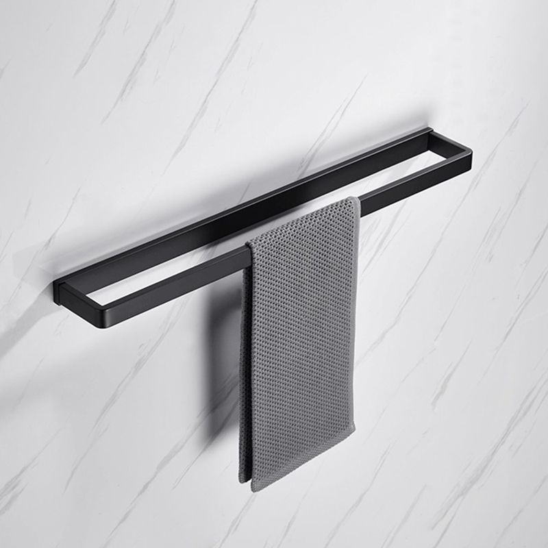 Lisslune | Matte Black 5-piece modern bathroom accessory as individual piece or as set with towel bar