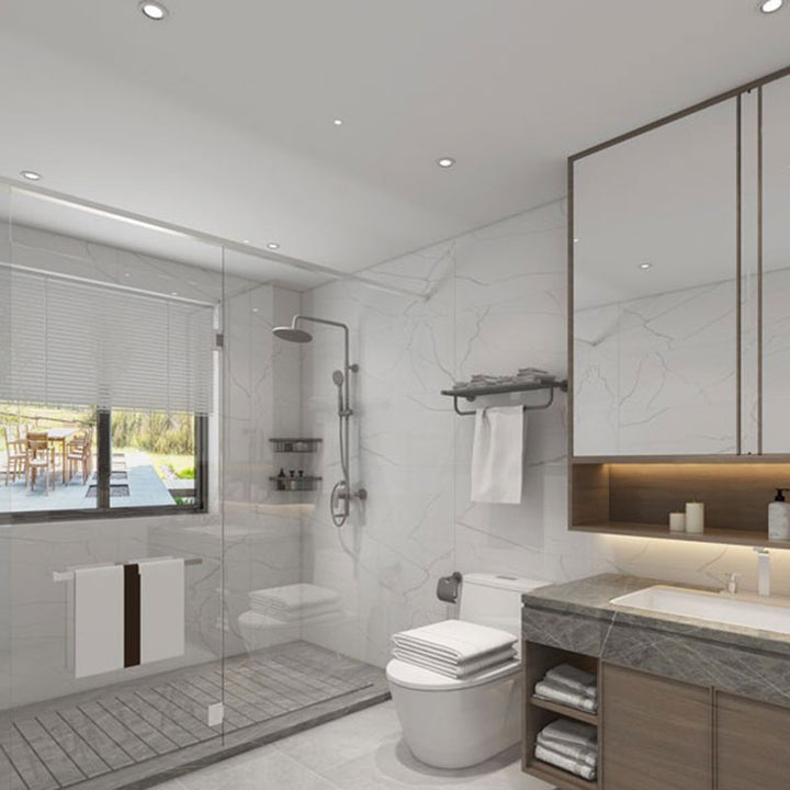 Lisslune | Gray Accessory Hardware Set Modern Bathroom Accessory Hardware Set