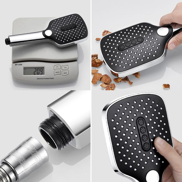 Lisslune | Contemporary portable super rechargeable shower head square spray head
