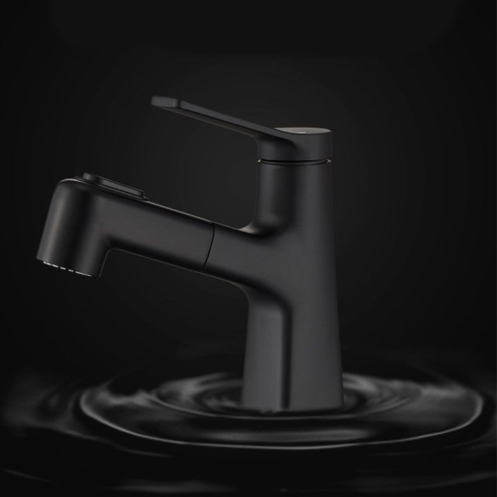 Lisslune | Contemporary Vessel Faucet Metal Single Lever Low Arc Vessel Faucet for the Bathroom