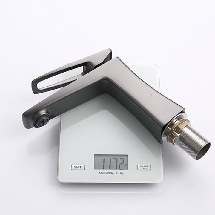 Lisslune | Glam Vessel Sink Faucet Brass Lever Handles with Drain Assembly Sink Faucet