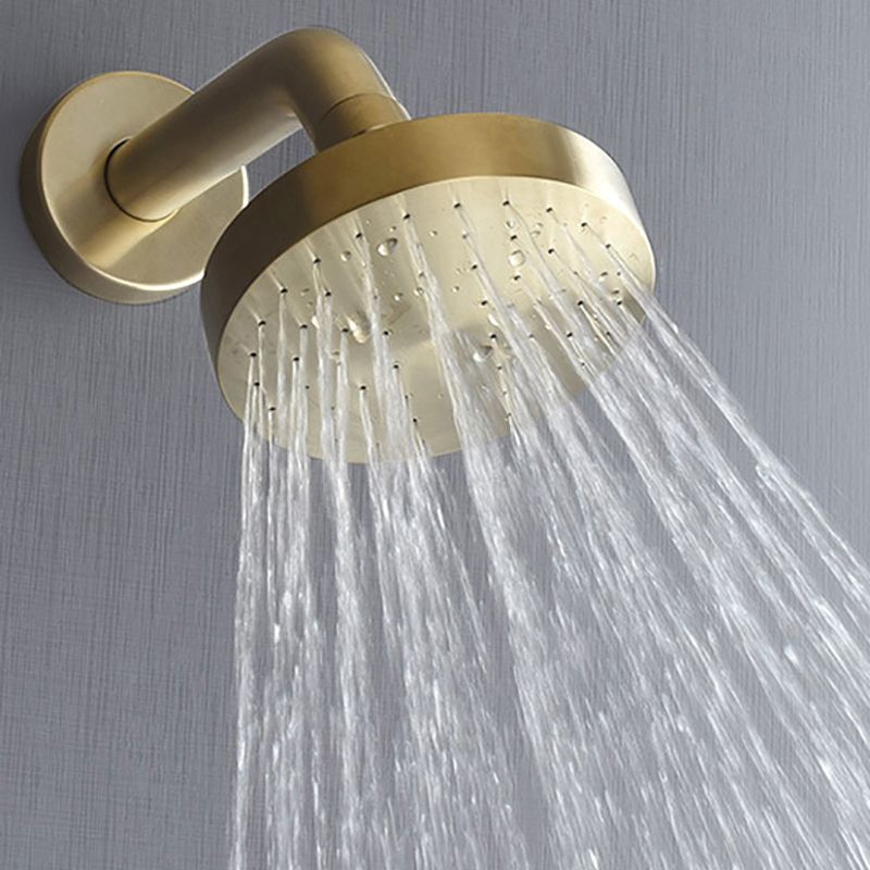 Lisslune | Stainless Steel Shower Combination Round Fixed Shower Head with Shower Arm