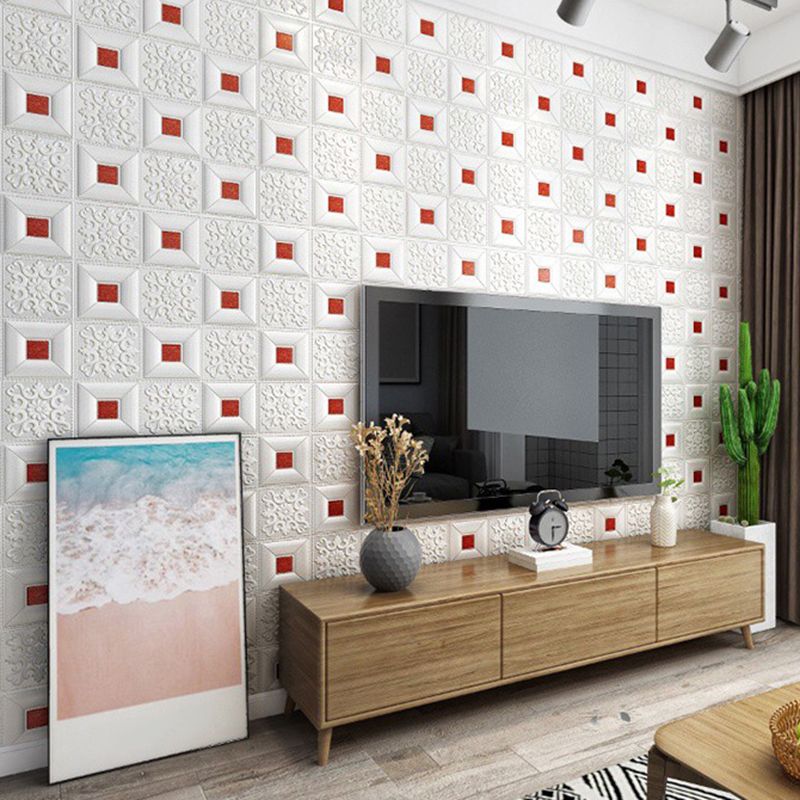 Lisslune | Modern wall covering foam 3D embossed peel and stick wall panel