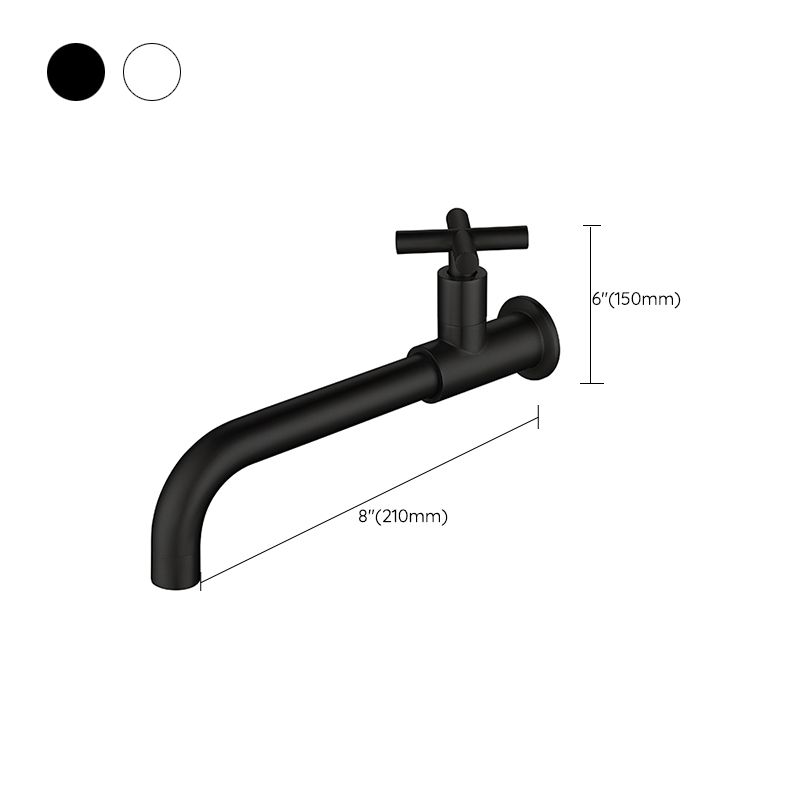 Lisslune | Widely used wall-mounted bathroom sink faucet cross handle low arch faucet