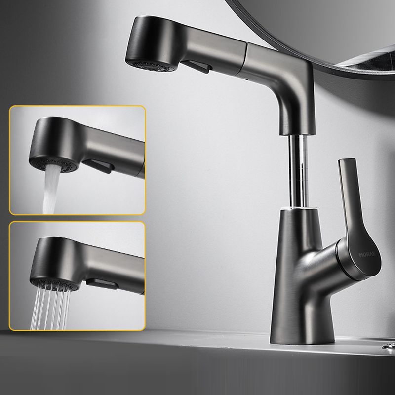 Lisslune | Modern 1-Lever Basin Faucet Round Basin Faucet Brass