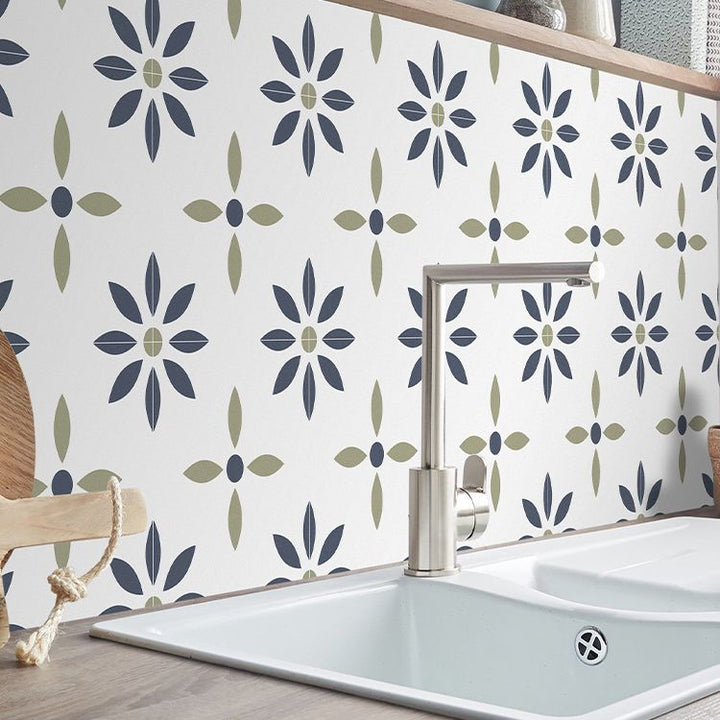 Lisslune | Square Peel & Stick Tile with Pattern Waterproof Tile for Home