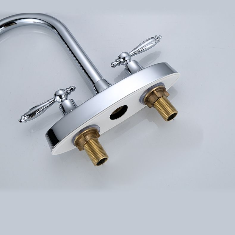 Lisslune | High arch conversion faucet two-handle brass sink faucet for the bathroom