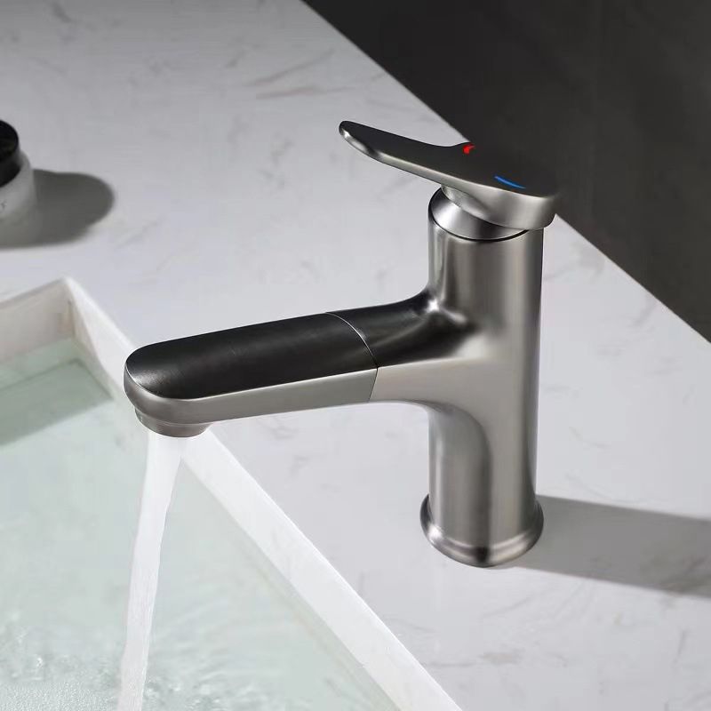 Lisslune | Modern Style Extendable Ship Faucet Copper Single Handle Basin Faucet for the Bathroom