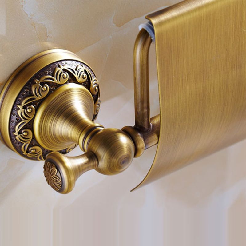 Lisslune | Traditional Brass Bathroom Accessories Set Brushed Bronze Bathroom Set