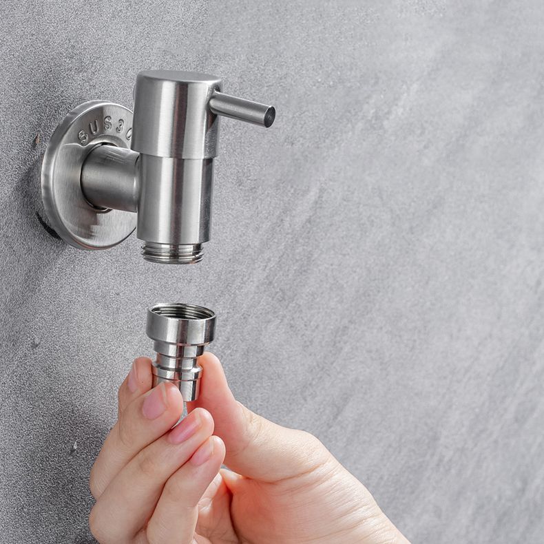 Lisslune | Contemporary wall-mounted bathroom faucet with lever handles made of stainless steel