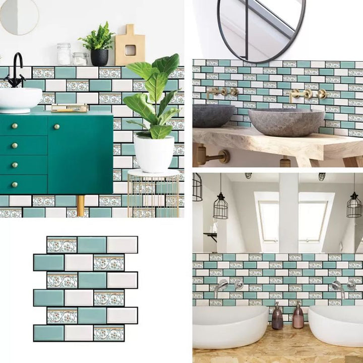 Lisslune | Modern Matte Peel and Stick Tile Rectangular PVC Subway Tile for Bathroom
