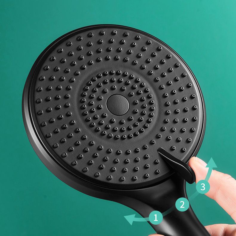 Lisslune | Round Shower Head Plastic Handheld Shower with Adjustable Spray Pattern