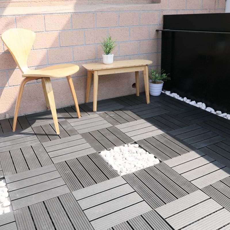 Lisslune | Striped Pattern Patio Tiles Laying Pattern Square Deck Board Outdoor Patio
