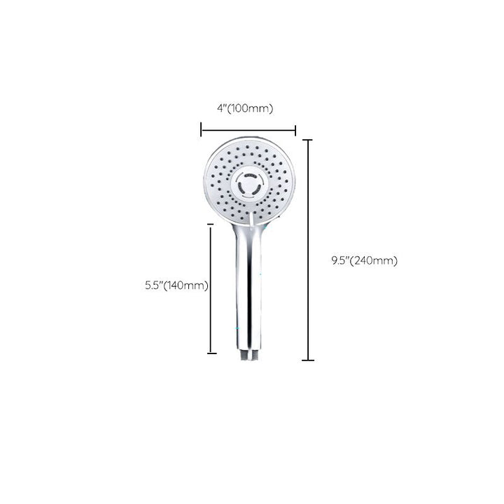 Lisslune | Contemporary Handheld Shower Head Adjustable Spray Pattern Silver Shower Head